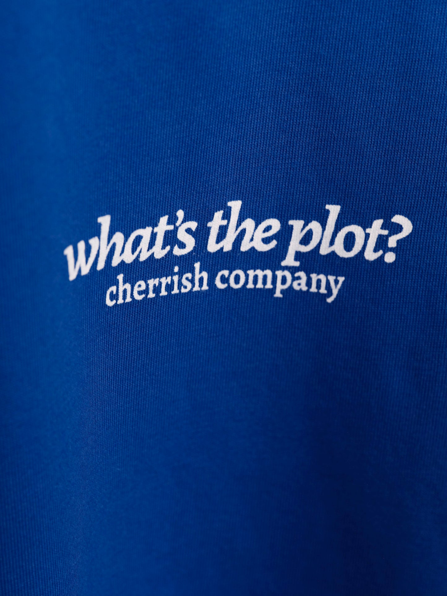 what's the plot? - Cobalt Boxy T-shirt - 240 GSM